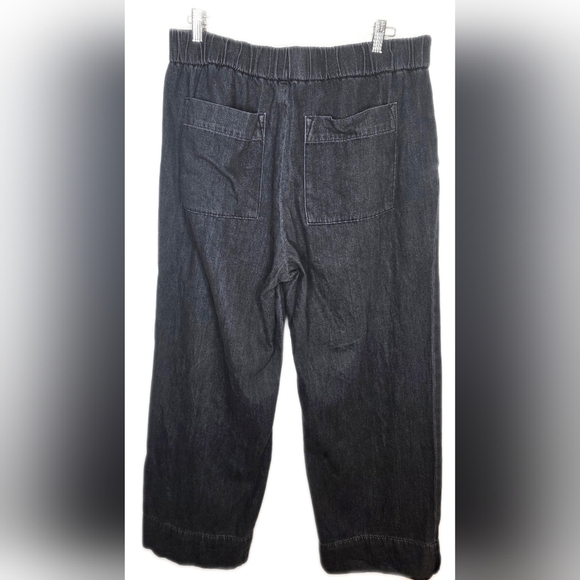 EVERLANE Organic Cotton Easy Jeans Size 16. Black In Good Condition - Picture 2 of 10